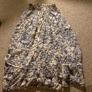 THE GREAT palm leaf island floral skirt